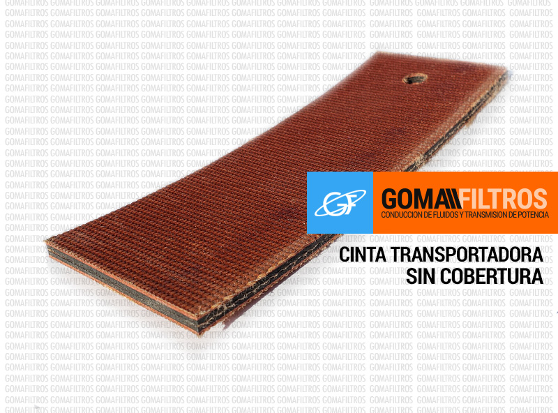 Cinta transportadora EP400 sin cobertura