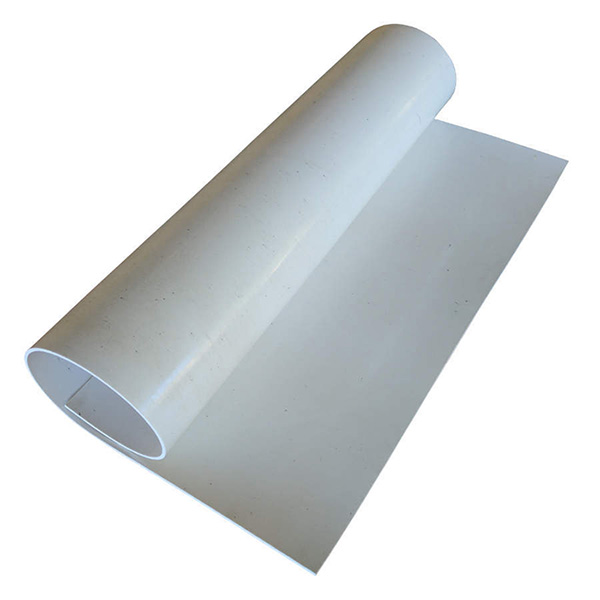 plancha de goma sanitaria natural blanca